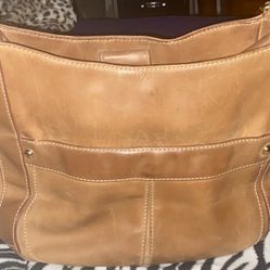 J. Crew Campo Bag, Tan , Burnt Sienna Leather Sholder Bag