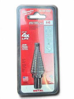 Milwaukee Jam-Free Step Drill Bit #4 48-89-9204