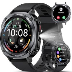 Military Smart Watches Answer/Make Calls 1.39" HD Fitness Watch New