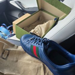 Gucci Ace Leather Sneakers