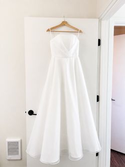 White Organza Bridal Dress (Size S) - Brand New with Tags