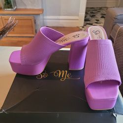 Size 9 So Me Purple Chunky Platforms **Pick Up As Well
