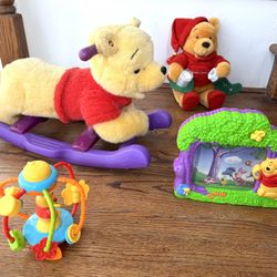Lot Of Winnie The Pooh Baby Toys. All Pictured $35
