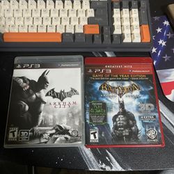 Batman Arkham city and asylum