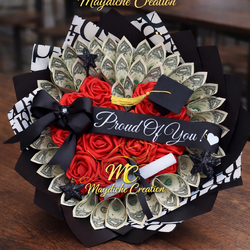 Custom Money Bouquet & Rose Arrangement – Ogden, Logan / SLC