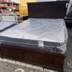 Cama Queen Size Nueva En Caja Incluye Colchones
