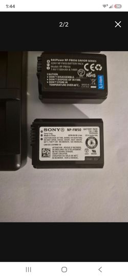 Sony camera batteries + Hand strap A7ii