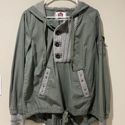 Free People Green Pullover Top Size M