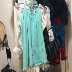Used Blue Halter Dress