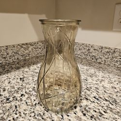Vintage Glass Textured Vase