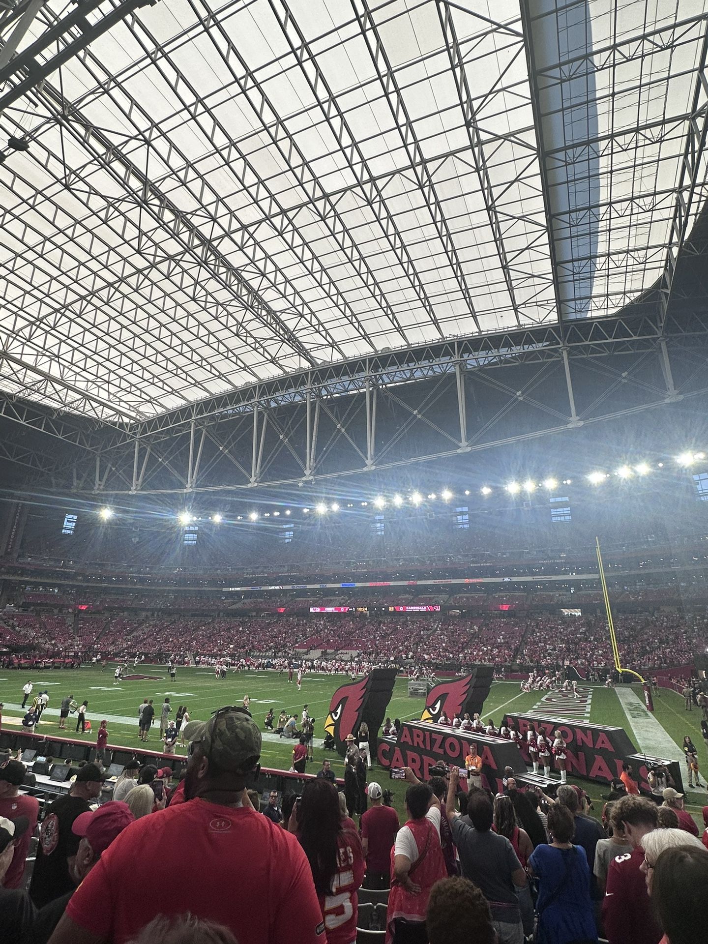 Az Cardinals vs Seahawks Thursday night Football Lower Level