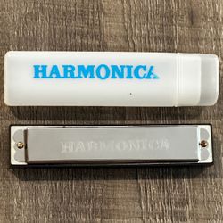 Metal Harmonica Musical Instrument With Case