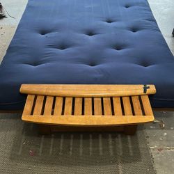 Futon bed w/mattress & Rolling Drawers 