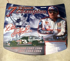 Dale Earnhardt Sr. 7-Time Champion + Coca-Cola “Drive Your Thirst for Racing” HiRev Legend Series Hoods – Full-Size 24”x30”