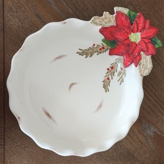 NEW Poinsettia Holiday Server