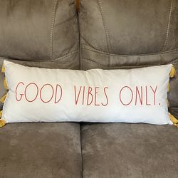 Rae Dunn Good Vibes Pillow