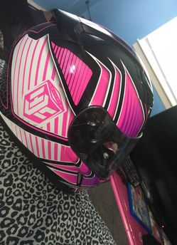 Woman's small motorcycle helmet