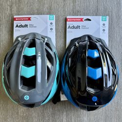 Schwinn Dash Adult Bike Helmet Black/Blue, Gray/Teal Brand New w/ OEM Packaging - 2 Pack