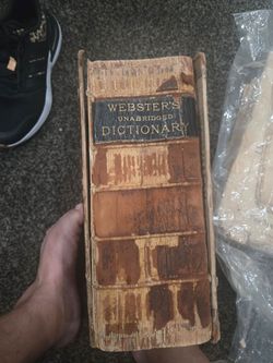 Vintage Webster Royal Quarto Dictionary Edition 1889