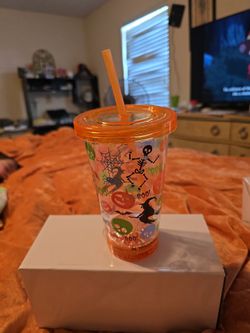 Plastic Halloween theme Tumbler