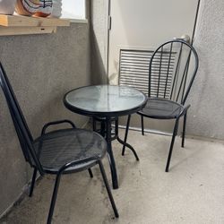 Black Bistro Table 