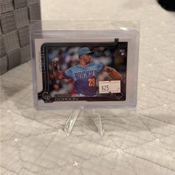 TANNER GORDON Golden Mirror SSP RC #US8 Rockies - 2025 Topps Update
