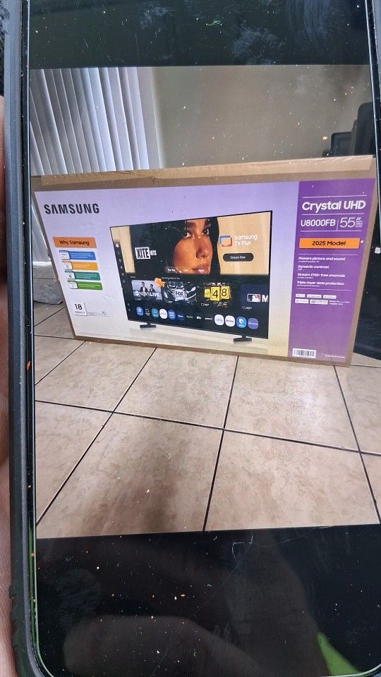 Samsung TV 55Inch , new in box, never been opened, model 2025 4K Smart TV