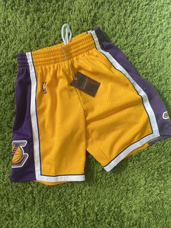Mitchel And Ness NBA LAKERS BBALL shorts 