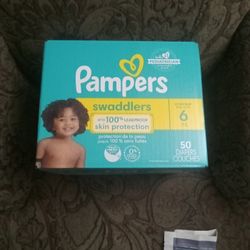 Diapers Pampers Swaddlers Size 6 Count 50 GREAT DEAL