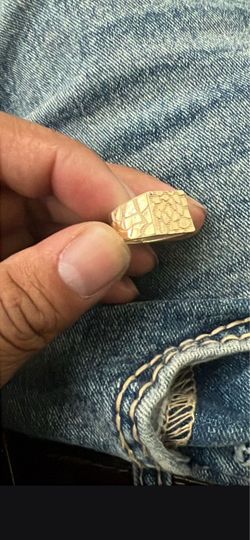 14k gold nugget ring
