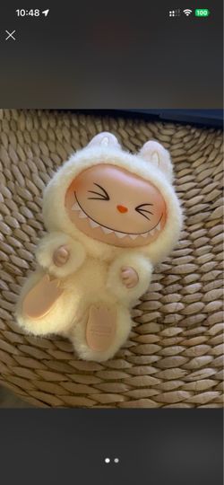 Authentic labubu plush keychain