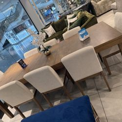 Beautiful Dining Set With 8 Chairs 🥳 Long Table 102”L