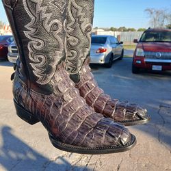 New Cowboy Crocodile Boots size 10
