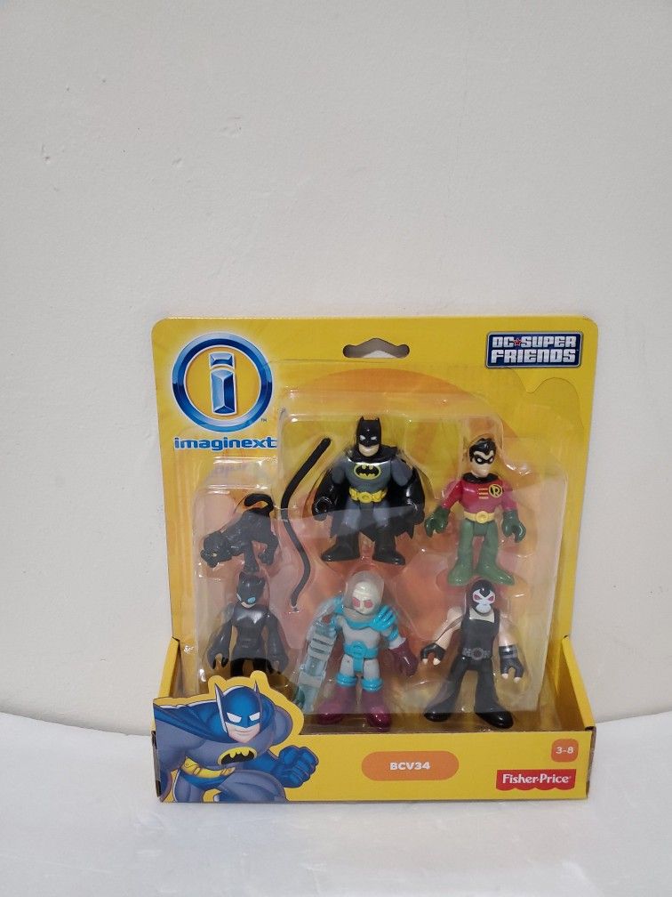 Imaginext DC SuperFriends Batman Robin Catwoman Bane Freeze Heroes