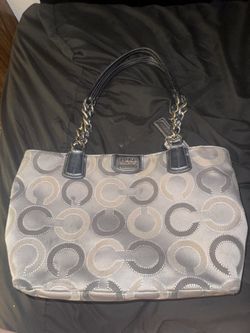 Silver Coach Purse 