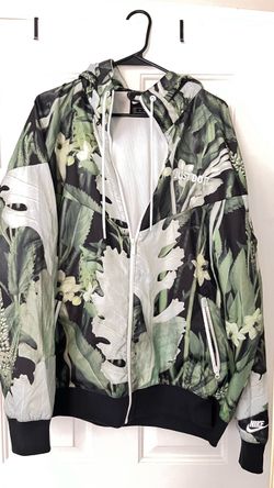 Nike Just Do It Botanical Print Windbreaker Jacket