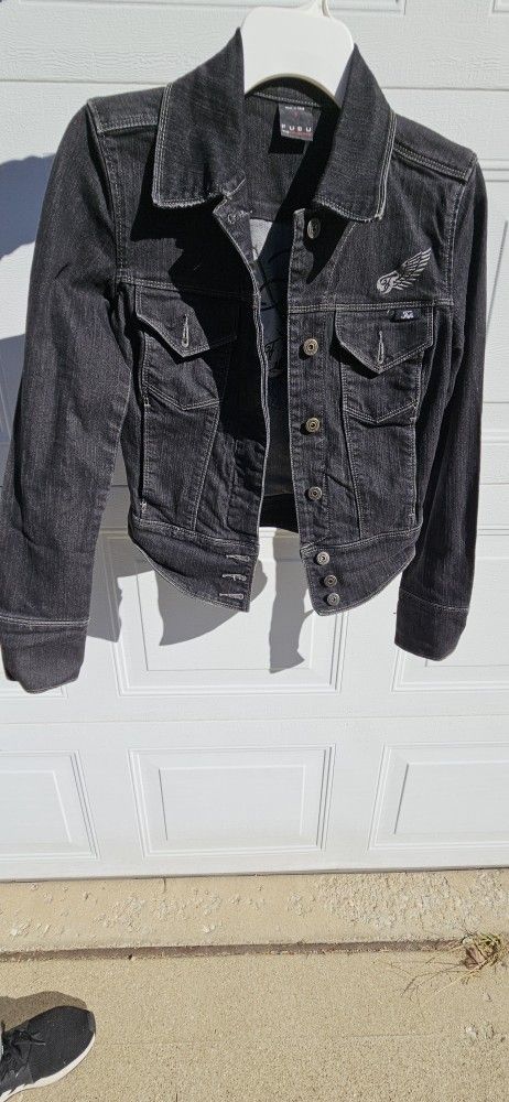 Fubu Black Denim Small Jacket