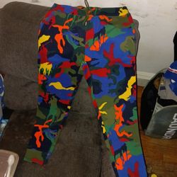 Ralph Lauren Polo Multi-color Army Fatigue With  Shirt 2Match