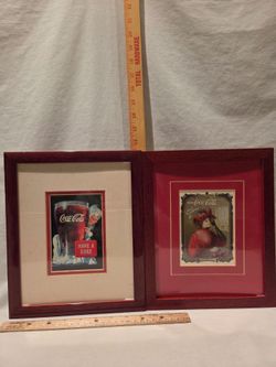 "Coca-Cola" VTG 8"x10"matted ads,lot of 2,#20028 & #20029,Select publications, sealed