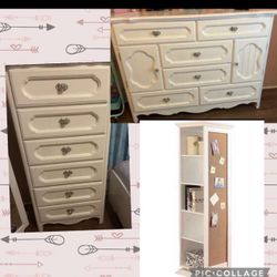 2 dresser  And  rotating organizer with mirror. $353 both
