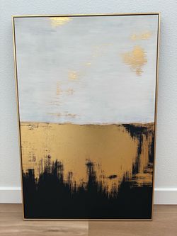 Modern Abstract Canvas Wall Art - Perfect Condition!