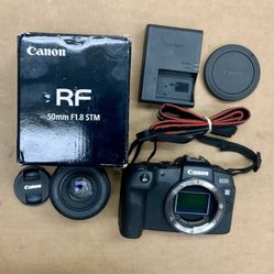 Canon EOS RP Digital SLR Mirrorless Camera Cam 26.2 MP Megapixel Body Photo Photography Video Videography Hobby Outdoors Flip Touchscreen Focus Auto 