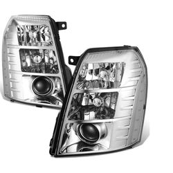 07-14 Cadillac Escalade Esv Ext Projector Headlights Luces Calaveras Micas Faros Focos Faroles Headl