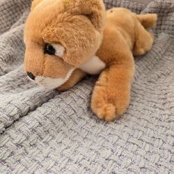 Miyoni by Aurora Plush Lion Cub Stuffed Animal Laying Down