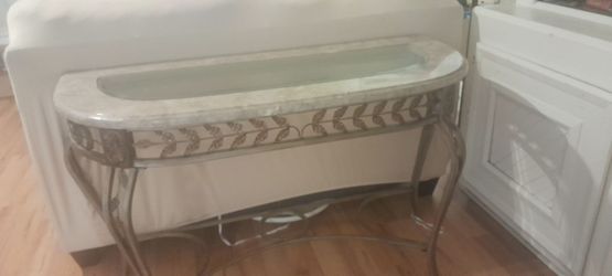 Marble sofa table