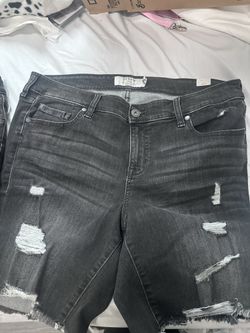 Torrid Jean Ripped Shorts 