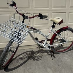 Miami Heat Beach Cruiser Bike adult size-7speed
