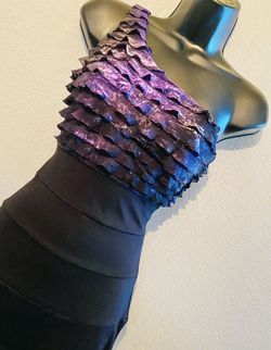 XXI, Purple & Black One Shoulder Dress, Size S/P