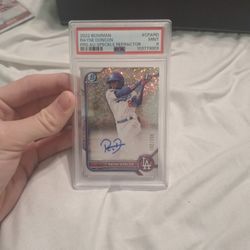2022 Bowman Chrome Rayne Doncon Prs. Au-Speckle Refractor Baseball Card