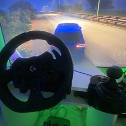 logitech g923 steering wheel including 6 shifter